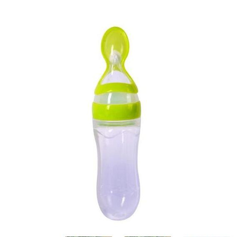 Baby Silicone Squeeze Feeding Spoon