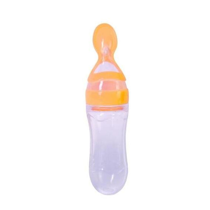 Baby Silicone Squeeze Feeding Spoon