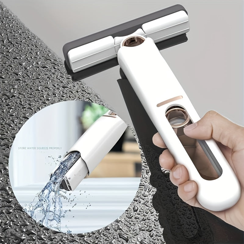 Portable Self-Squeeze Mini Mop - Multifunctional Hand-Free Cleaning Tool for Home, Office, and Vehicle Surfaces